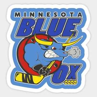 Defunct Minnesota Blue Ox Roller Hockey Sticker